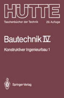 Bautechnik: Konstruktiver Ingenieurbau 1: Statik