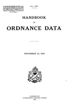 Handbook of ordnance data