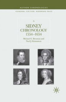 A Sidney Chronology 1554–1654