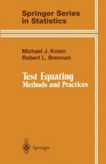Test Equating: Methods and Practices