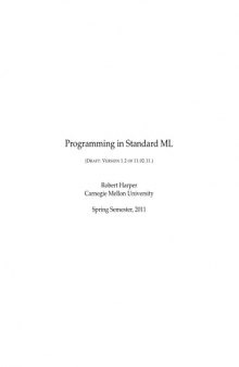 Programming in Standard ML (11.02.11 draft)