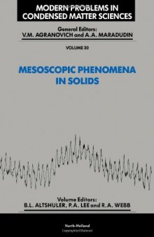 Mesoscopic Phenomena in Solids