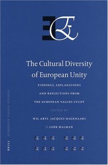 The Cultural Diversity of European Unity: Findings, Explanations and Reflections from the European Values Study
