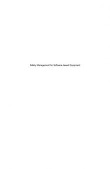 Safety Management for Software-based Equipment