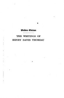 The Writings of Henry David Thoreau in 20 Volumes