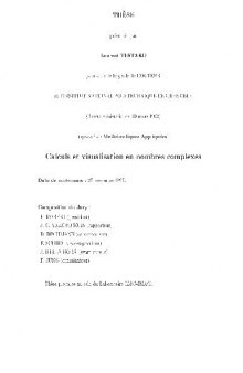 Calculs et visualisation en nombres complexes