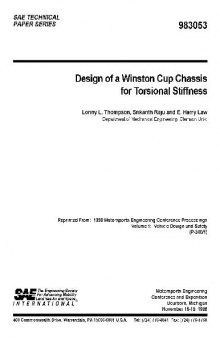 Design of a Winston Chassis for Torsional Stiffness