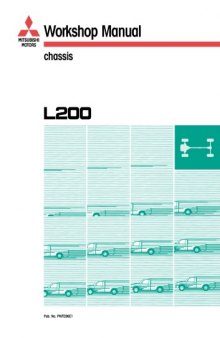 Mitsubishi Motors Workshop Manual chassis L200.