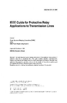 IEEE Guide for Transmission Line Protection