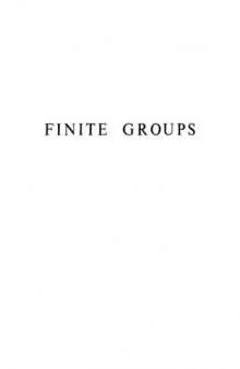 Finite Groups (AMS Chelsea Publishing)