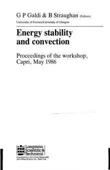 Energy stability and convection