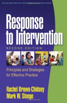 Response to Intervention, Second Edition: Principles and Strategies for Effective Practice (The Guilford Practical Intervention in Schools Series)