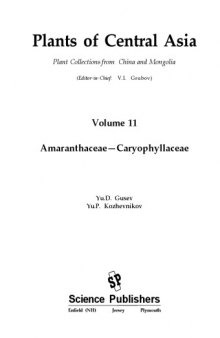 Plants of Central Asia - Plant Collection from China and Mongolia: Amaranthaceae - Caryophyllaceae