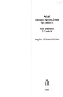 Naukratis : die Beziehungen zu Ostgriechenland, Agypten und Zypern in archaischer Zeit : Akten der Table Ronde in Mainz, 25.-27. November 1999 /