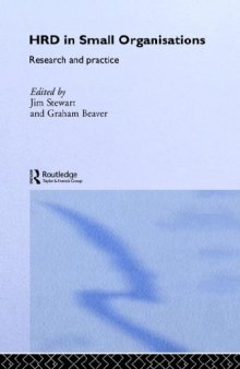 HRD in Small Organizations: Research and Practice (Routledge Studies in Human Resource Development, 6)