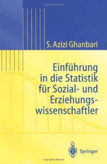 Einführung in die Statistik für Sozial- und Erziehungswissenschaftler