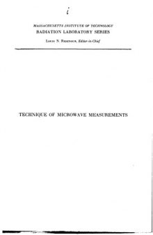 MIT RadLab {complete set} Vol 11 - Technique of Microwave Measurements