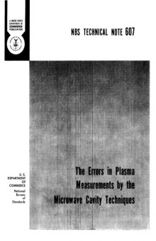 The Errors in Plasma Measurements by the Microwave Cavity Techniques