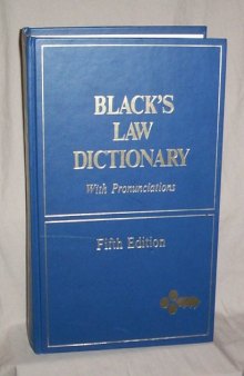 Black's Law Dictionary 5th Edition