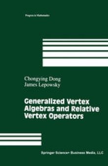 Generalized Vertex Algebras and Relative Vertex Operators