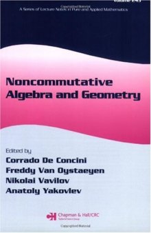 Noncommutative Algebra and Geometry 