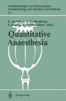 Quantitative Anaesthesia: Low Flow and Closed Circuit