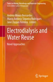 Electrodialysis and Water Reuse: Novel Approaches