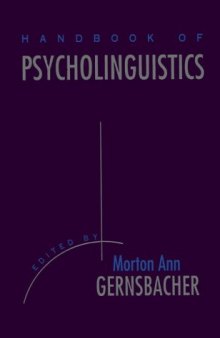 Handbook of Psycholinguistics