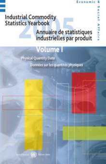 Industrial Commodity Statistics Yearbook, 2005: Production Statistics (1996-2005)