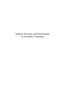 Method, Structure, and Development in al-Farabi's Cosmology