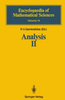 Analysis II: Convex Analysis and Approximation Theory