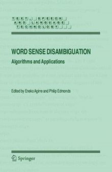 Word Sense Disambiguation: Algorithms and Applications 