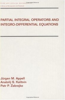 Partial Integral Operators and Integro-differential Equations