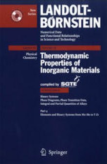 Binary Systems. Part 4: Binary Systems from Mn-Mo to Y-Zr: Phase Diagrams, Phase Transition Data, Integral and Partial Quantities of Alloys