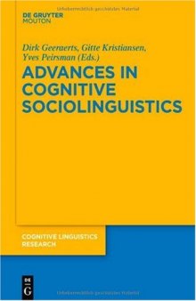 Advances in Cognitive Sociolinguistics (Cognitive Linguistic Research)