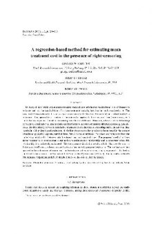 A regression-based method for estimating mean treatment cost in the presence of right-censoring (200