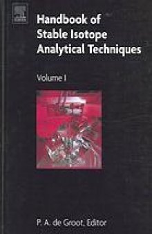 Handbook of stable isotope analytical techniques Vol. 1