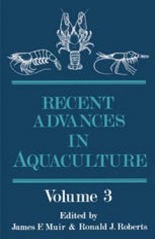 Recent Advances in Aquaculture: Volume 3