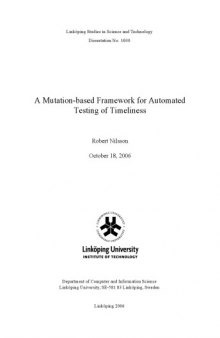A mutation-based framework for automated testing of timeliness