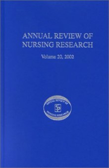 Annual Review Of Nursing Research, Volume 20, 2002: Geriatric Nursing Research