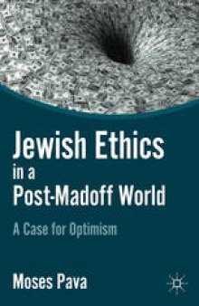 Jewish Ethics in a Post-Madoff World: A Case for Optimism