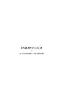 Droit administratif, Tome II, Le contentieux administratif, Deuxième édition