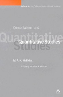 Computational and Quantitative Studies (Collected Works M. A. K. Halliday)