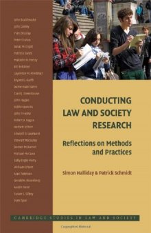 Conducting Law and Society Research: Reflections on Methods and Practices (Cambridge Studies in Law and Society)