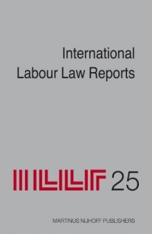 International Labour Law Reports, Volume 25 (v. 25)