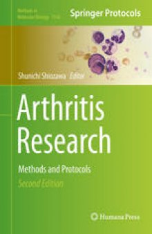 Arthritis Research: Methods and Protocols