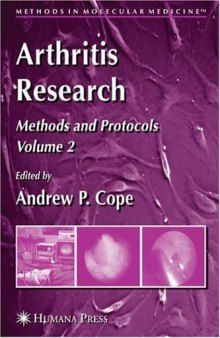 Arthritis Research: Volume 2: Methods and Protocols (Methods in Molecular Medicine)