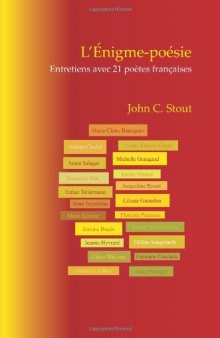 L'Énigme-poésie: Entretiens avec 21 poètes françaises