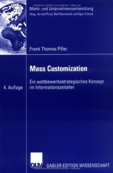 Mass Customization. Ein wettbewerbsstrategisches Konzept im Informationszeitalter