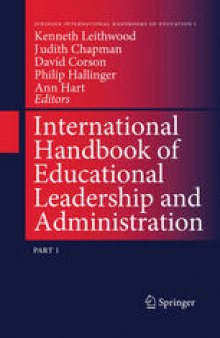 International Handbook of Educational Leadership and Administration: Part1–2
